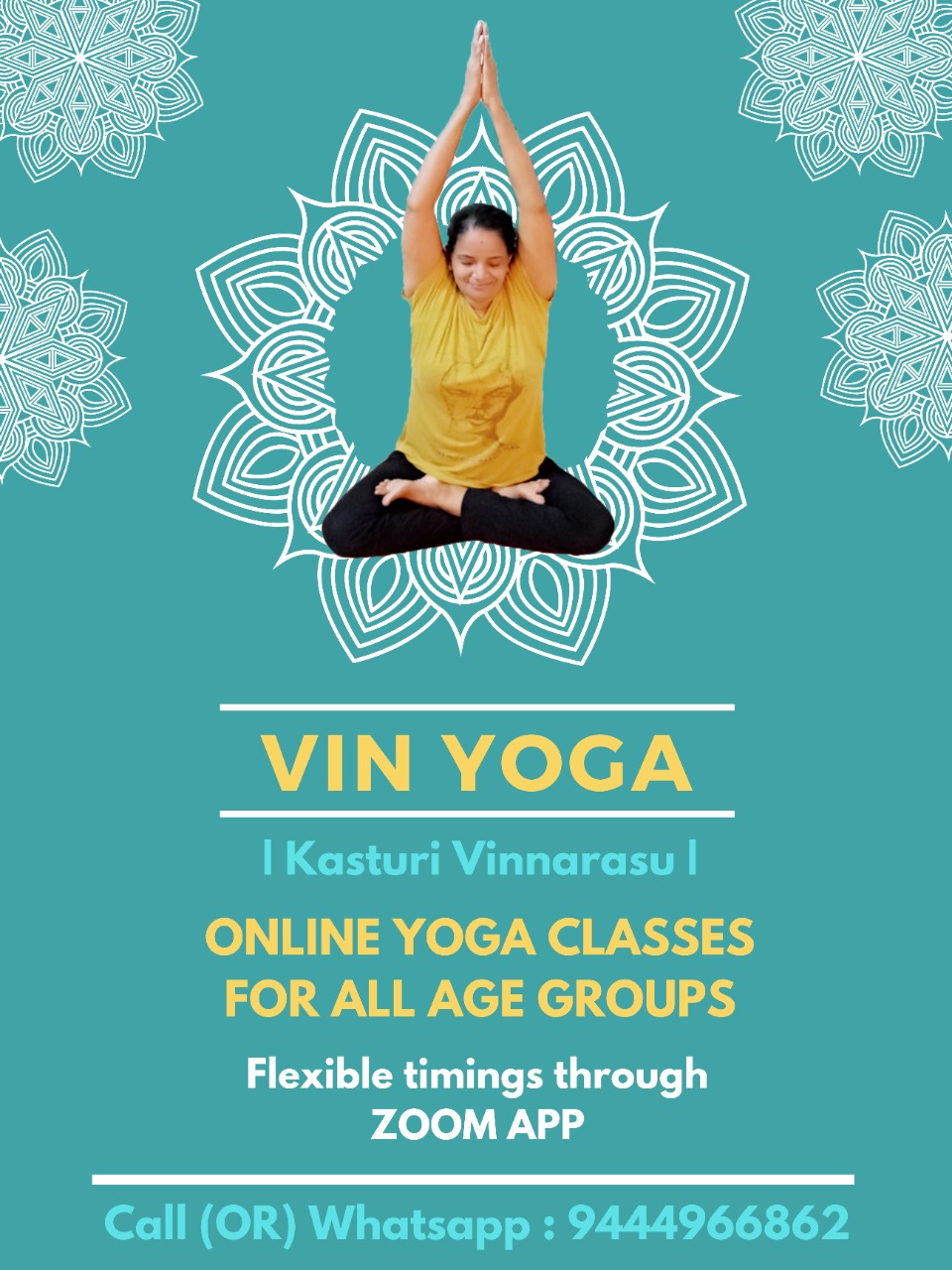 vin yoga studio poster